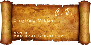 Czeglédy Viktor névjegykártya
