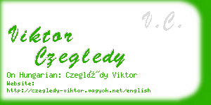 viktor czegledy business card